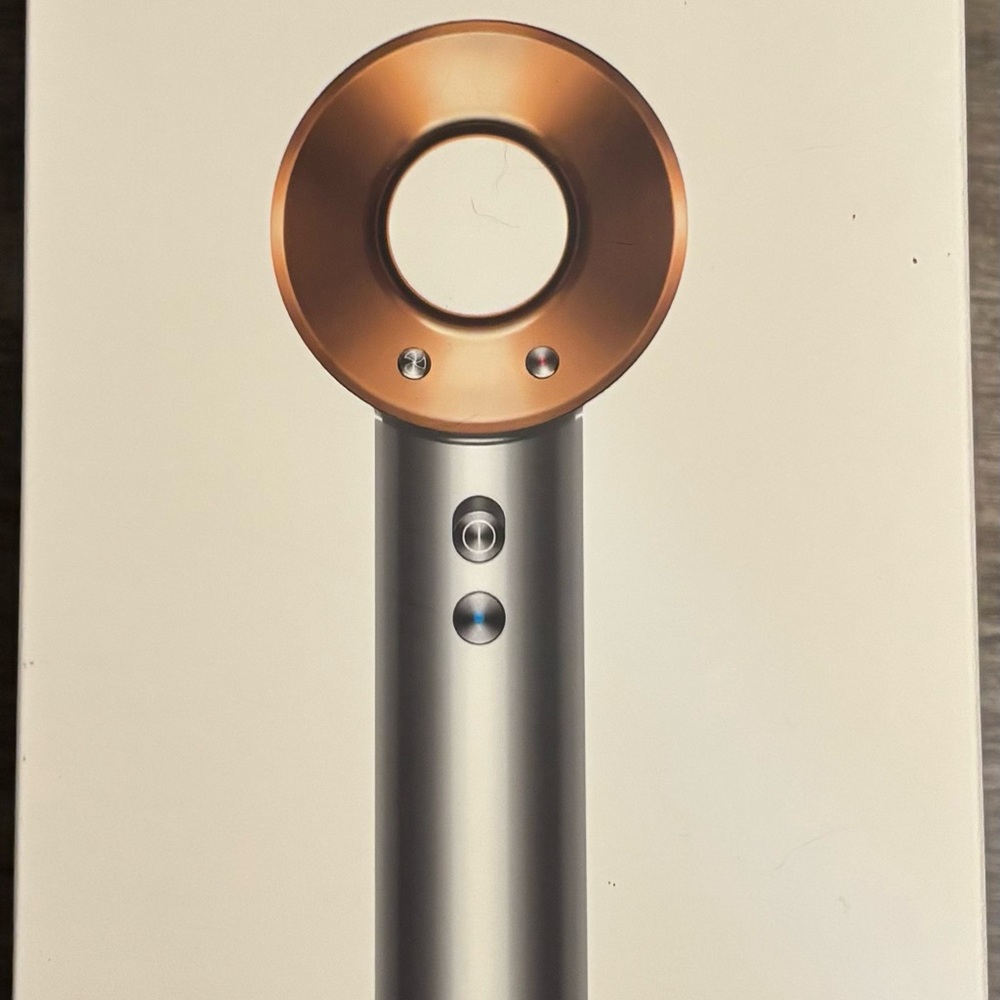 Dyson Hair Dryer in Metallic Copper and Silver